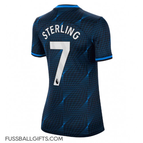 Chelsea Raheem Sterling #7 Fußballbekleidung Auswärtstrikot Damen 2023-24 Kurzarm